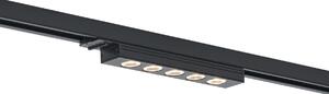 Modern Black Ceiling Lamp for 1-Phase Track System 5W 370 lm 3000K - Iconic Tsiri
