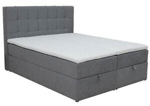 POSTELJA BOXSPRING 160 cm x 200 cm , les, tekstil, leseni material