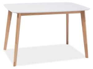 Bela jedilna miza MOSSO I 120X75