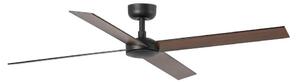 FARO 34356 - Stropni ventilator RUDDER L rjava/črna pr. 132 cm + Daljinski upravljalnik
