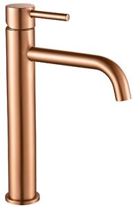 REA LUNGO Mešalnik za umivalnik Copper brushed High