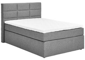 POSTELJA BOXSPRING 120 cm x 200 cm , tekstil siva