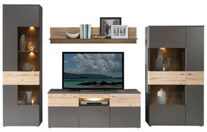 DNEVNI REGAL, siva, barve hrasta