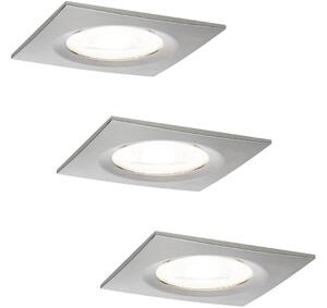 Paulmann 93615 - KOMPLET 3x LED/7W IP44 Zatemnitveno kopalniška vgradna svetilka