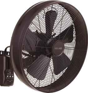 Lucci air 213125 - Stenski ventilator BREEZE 55W/230V črn/rjav + Daljinski upravljalnik