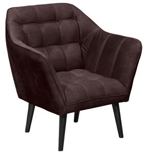KOKTAJL FOTELJ, barve jajčevca tekstil, leseni material