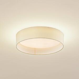 Lindby LED stropna svetilka Eilif, tkanina, bela, Ø 40 cm, CCT