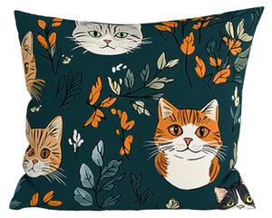 Prevleka za vzglavnik iz polibombaža CATTAMI POLY 45x45 cm, temno zelena