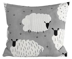 Prevleka za vzglavnik iz polibombaža SHEEP POLY 45x45 cm, siva
