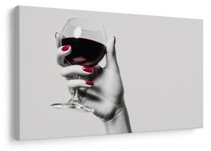 Slika eleganca rdečega vina