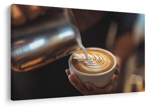 Slika latte art v skodelici