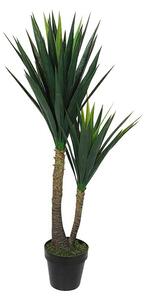 Umetna rastlina Yucca (Višina: 120 cm, Zelena, Plastika)