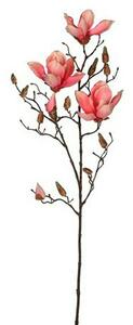 Umetna roža magnolija (Višina: 88 cm, Rdeča, Plastika)