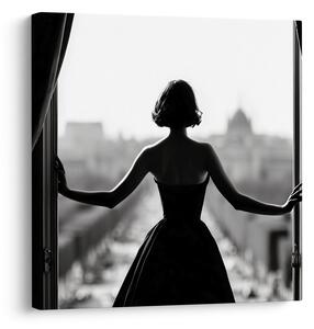 Slika čar črno-bele elegance
