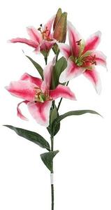 Umetna roža Lilija (Višina: 75 cm, Roza, Plastika)