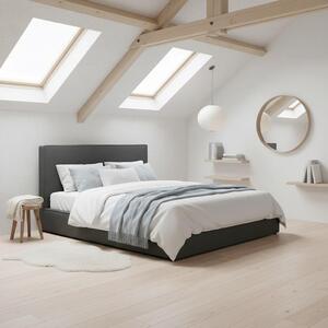Bessagi Home Oblazinjena Postelja Gina, Temno Siva, 180x200