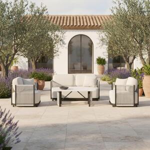 Bessagi Garden Lounge Garnitura Coralie, Krem