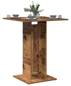 VidaXL Bistro miza Old Wood 60x60x75 cm Inženirski les