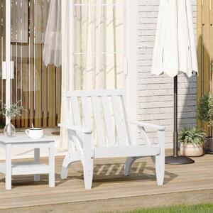 VidaXL Garden Adirondack Chair White 75x77x77 cm masivni les bor