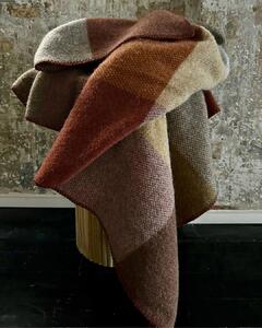 Volnena odeja Block Rust 130x180