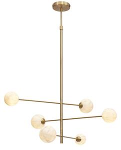 VISEČA SVETILKA Carrara Globus 99/142 cm G9