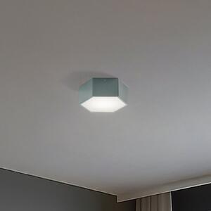 Argon LED stropna svetilka Libre, sivkasto zelena, jeklo, 3.000 K, Zelena, Dnevna soba / jedilnica, Kovina