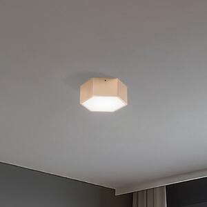 Argon LED stropna svetilka Libre, zlata, jeklo, 3.000 K, Zlata / medeninasta, Dnevna soba / jedilnica, Kovina