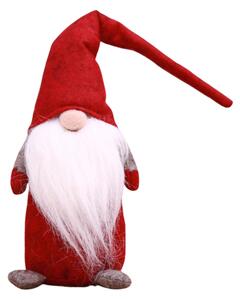 Božični škrat HAPPY GNOME 44 cm, rdeč