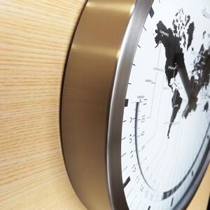 Stenska ura Stainless Steel World Time