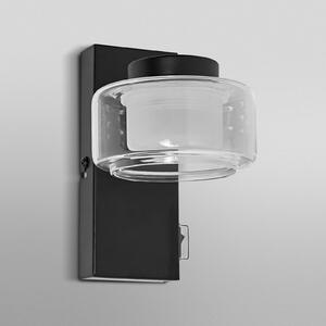 OSRAM LED stenska svetilka ORBIS FLAME, črna, kovina, IP44 CCT, Črna, Kopalnica, Kovina, Sodobni