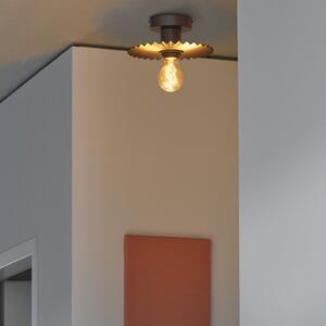 OSRAM stropna svetilka Decor Plissee, siva, jeklo, E27, zatemnjen, Siva, Dnevna soba / jedilnica, Kovina, Sodobni