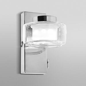 OSRAM LED stenska svetilka ORBIS FLAME, krom, kovina, IP44, CCT, Kovinska, Kopalnica, Kovina, Sodobni