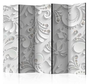 Artgeist Paravan Flowers In Crystals I, 5-Delni, Dvostranski