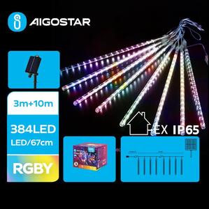 Aigostar - LED Solarna božična veriga 384xLED/13m IP65 multicolor