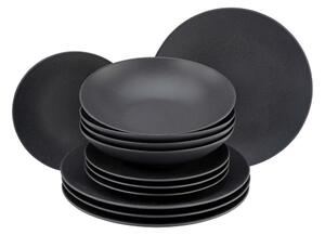 Creatable Jedilni Servis Soft Touch Black, 12-Delni