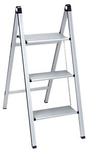 Stabilomat Basicline Zložljiva lestev Slim (Število prečk: 3 kos, Delovna višina: 2,75 m, Nosilnost: 150 kg, Aluminij)