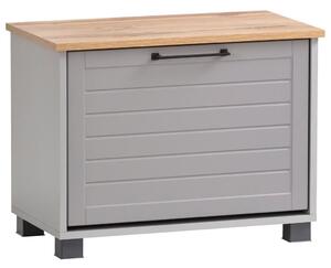 MID.YOU Garderobna Klop Jelda, Platinasta Barva
