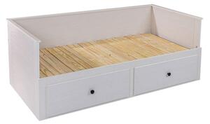 RAZTEGLJIVA POSTELJA 200 cm x 90/180 cm , bela