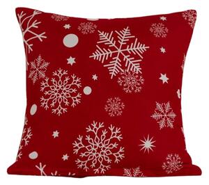 Prevleka za blazino iz mikrovlaken SNOWFALL 45x45 cm, rdeča