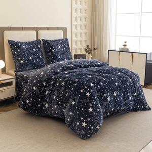 Posteljnina mikropliš STARLIGHT temno modra Dimenzije posteljnine: 70 x 90 cm | 140 x 220 cm