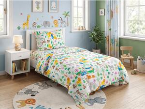 Otroška bombažna posteljnina JUNGLE DREAM barvita, 100% bombaž Dimenzije posteljnine: 70 x 90 cm | 140 x 200 cm