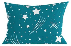 Prevleka za vzglavnik iz polibombaža NIGHT SKY POLY 50x70 cm, turkizna