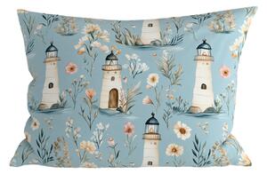 Prevleka za vzglavnik iz polibombaža LIGHTHOUSE POLY 50x70 cm, modra