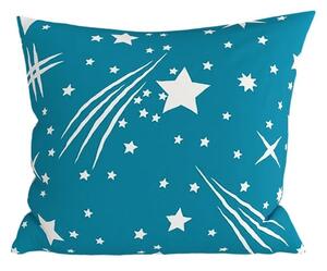 Prevleka za vzglavnik iz polibombaža NIGHT SKY POLY 45x45 cm, turkizna