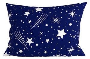 Prevleka za vzglavnik iz polibombaža NIGHT SKY POLY 70x90 cm, modra