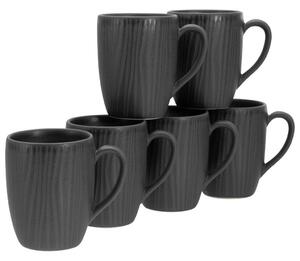 SET SKODELIC ZA KAVO Vesuvio Black 6-delni 300 ml