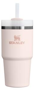 Svetlo rožnata termovka s slamico iz nerjavečega jekla 600 ml Quencher H2.0 FlowState Tumbler Rose Quartz – Stanley