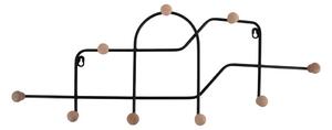 Črn kovinski stenski obešalnik 71 cm Maze – PT LIVING