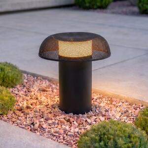 Lucande LED-ulična svetilka MAILE, 40 cm, antracit, IP65, Črna, Aluminij, Dizajn