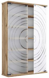 REGAL ZA CD-JE 60/92/18 cm medeni hrast